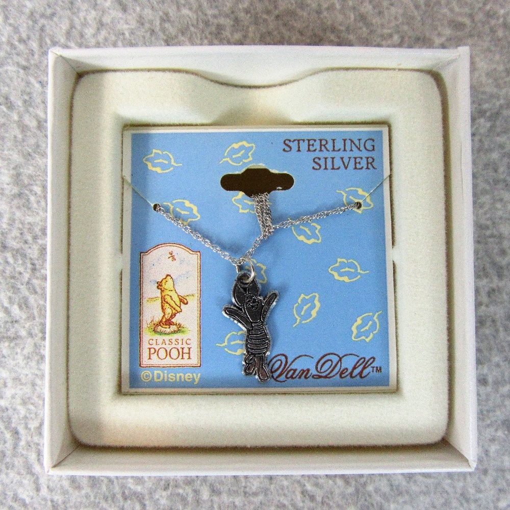 Vintage Sterling Silver Necklace Van Dell Piglet